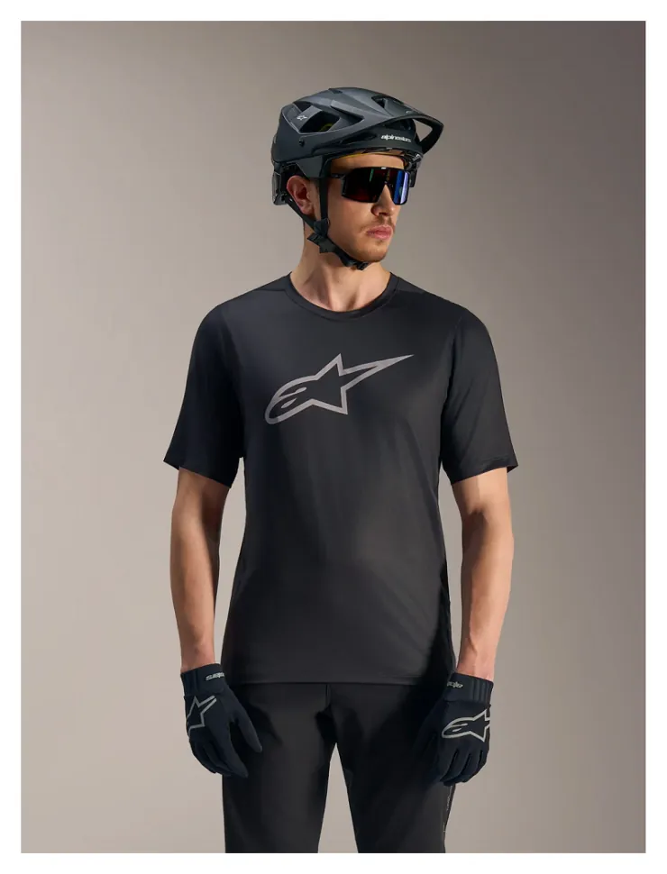 Джерсі Alpinestars A-DURA RIDE SS JERSEY BLACK, L (SPT_1760626-10-L)