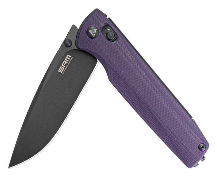 Ніж складаний SRM Terrier 258L-GN, фіолетовий, укр, укр