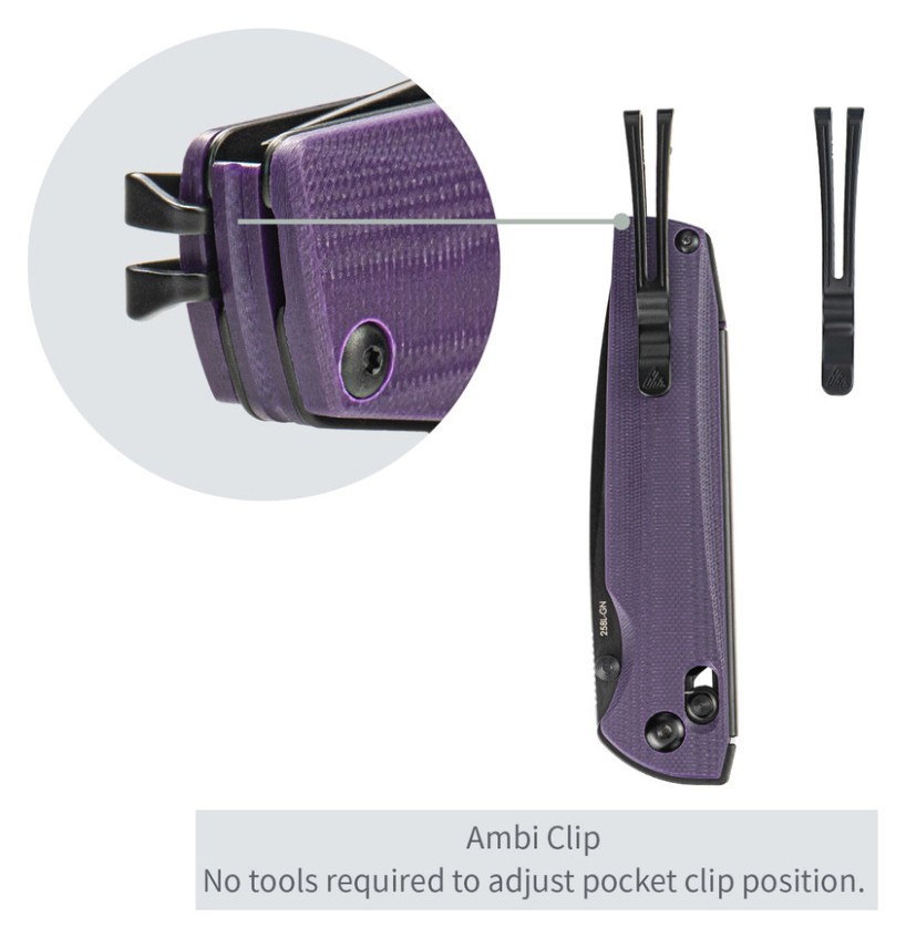 Ніж складаний SRM Terrier 258L-GN, фіолетовий, укр, укр