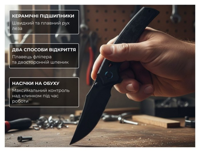 Ніж Weknife Skynix WE24087-1, укр, укр