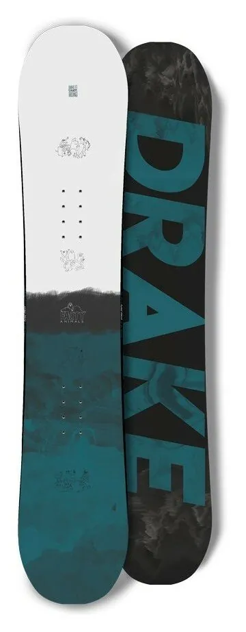 Сноуборд Drake DF JUNIOR 120 Black/aquamarine/white (76221043) (130 см aquamarine, black, white)
