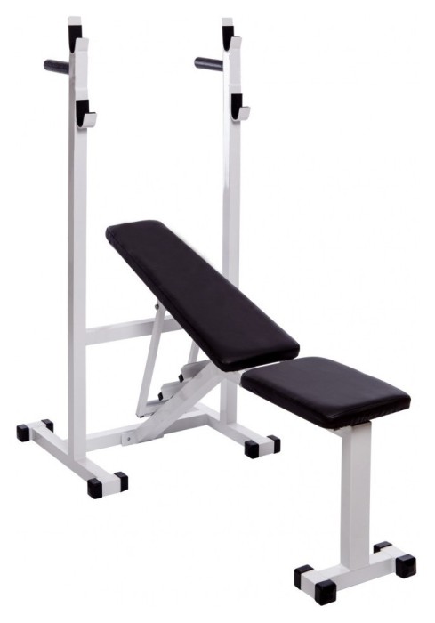 Скамейка для жима Top, Штанга 83 кг + 3 грифа RN-Sport