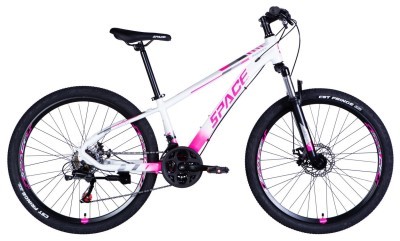 Велосипед AL 26" SPACE MERCURY DD FR рама-13" бело-розовый 2026