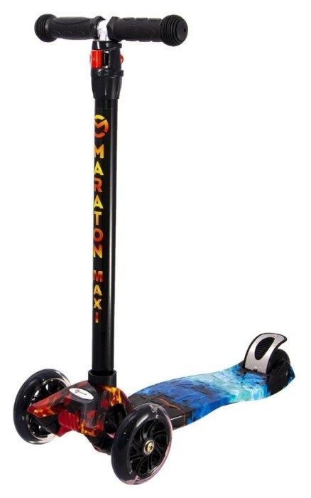 Самокат Maraton Maxi-B Вогонь та лід, укр, укр