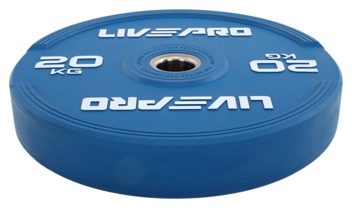 Диски бамперные олимпийские LiveUp LP8332 51 мм 5-10-15-20-25 кг
