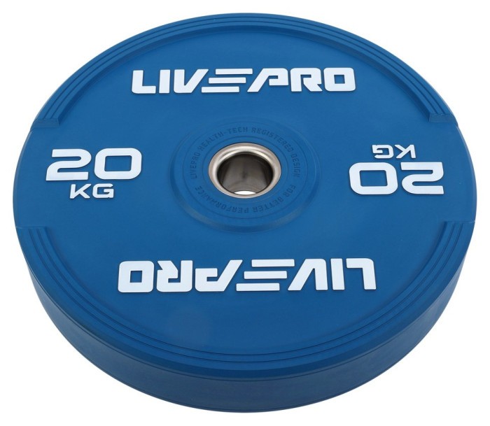 Диски бамперные олимпийские LiveUp LP8332 51 мм 5-10-15-20-25 кг