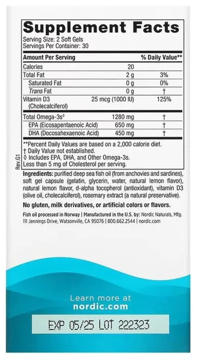 Ultimate Omega-D3 - 60 softgels