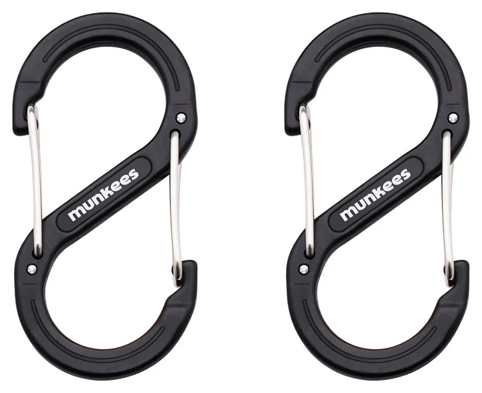 Munkees 3276 карабін Forged S 6 mm x 60 mm (пара) black (3276-BK)