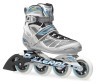Роликові коньки для дорослих Rollerblade TEMPEST 90 W 37 (6.5US) 235мм Silver/light blue (07302300 815), укр