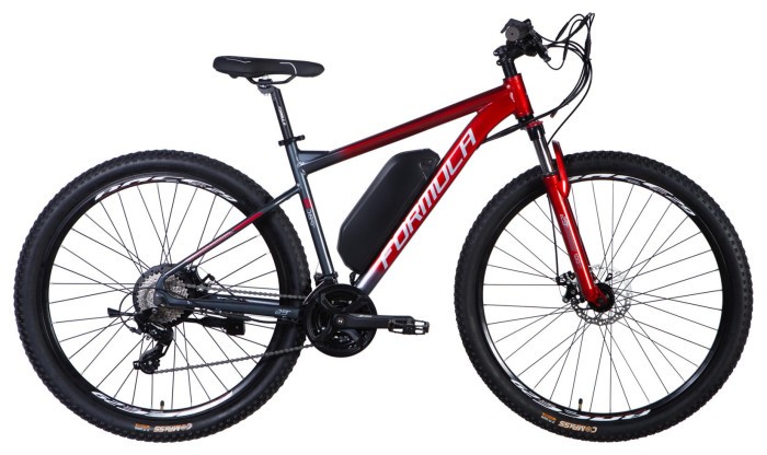 Велосипед з електроприводом 29" AL Formula eF-1 DD CS рама-18,5" 48B 12.5А*г 500Вт червоно-сріблястий YS 9018 2025