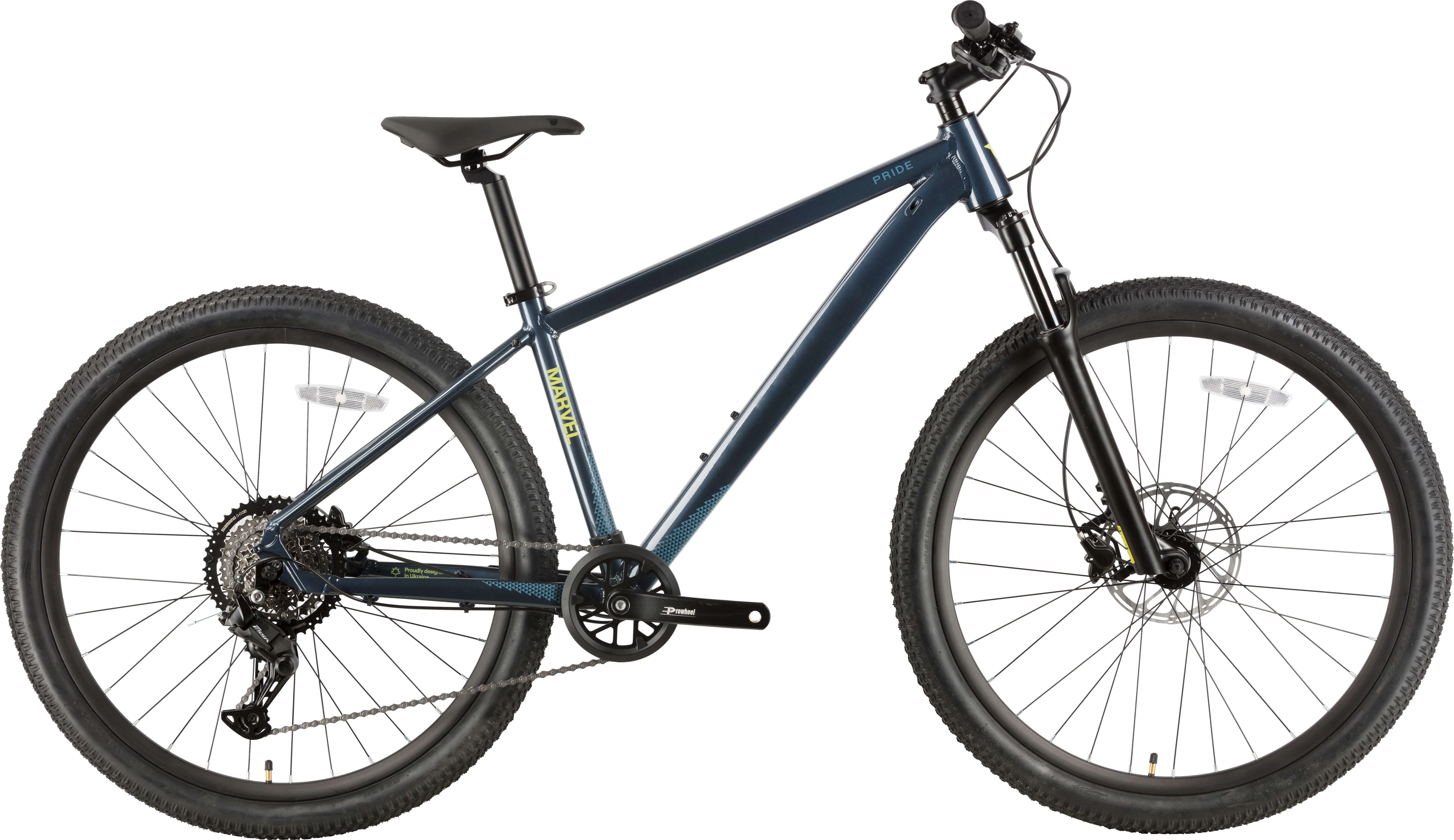Велосипед 27,5" Pride MARVEL 7.2 рама - S 2026 сірий (SKE-66-03)