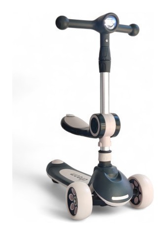 Дитячий самокат з сидінням та батьківською ручкою 3 в 1 Scooter Dream M3