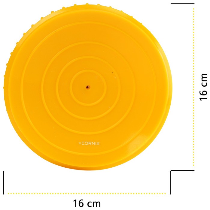 Півсфера масажна балансувальна Cornix Balance Pods 16 см 2 шт масажер для ніг, стоп XR-0537 Yellow