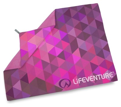 Полотенце Lifeventure Soft Fibre Triangle розовое Giant