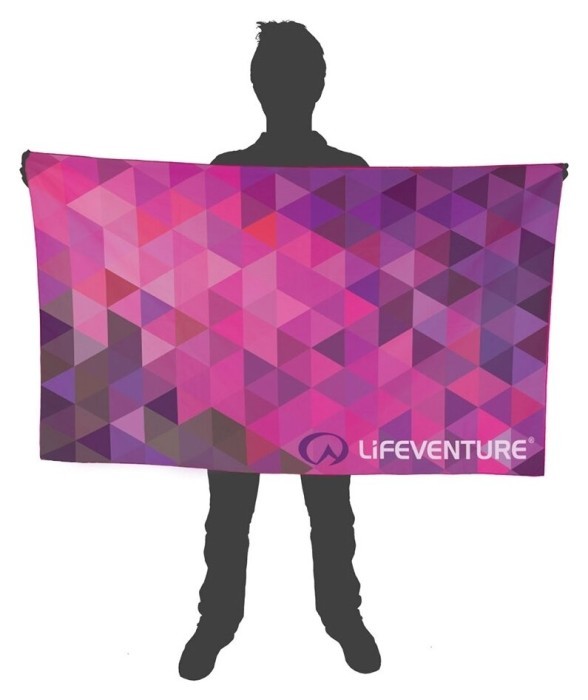 Полотенце Lifeventure Soft Fibre Triangle розовое Giant