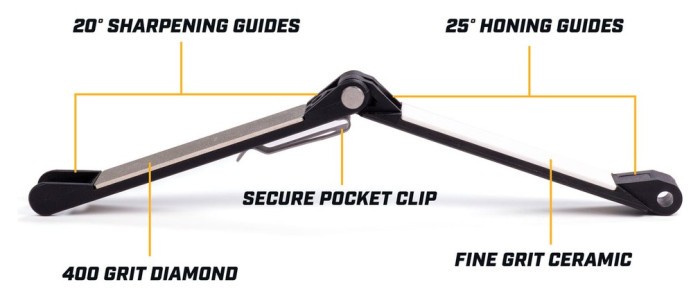 Точилка механічна кишенькова Work Sharp Folding Field Sharpener WSEDCFFS-I, укр, укр