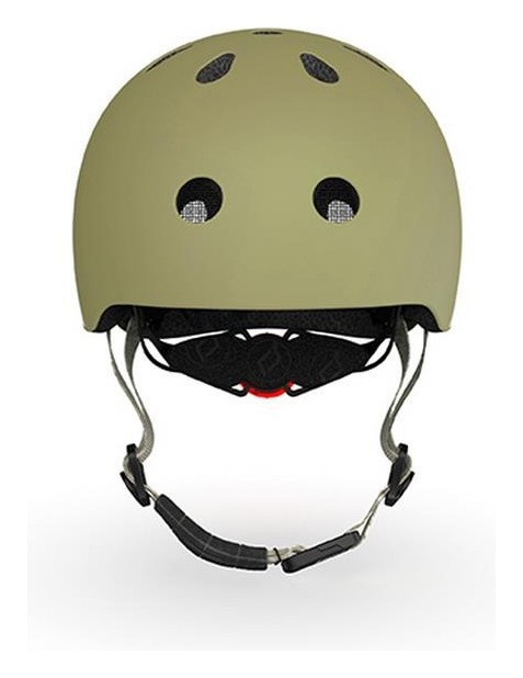 Шолом захисний дитячий Scoot and Ride, оливковий з ліхтариком 45-51см, укр, укр