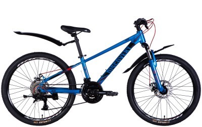 Велосипед AL 24" Discovery QUBE DD CS рама-11,5" сине-черный 2025