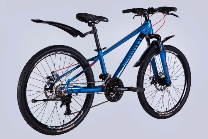 Велосипед AL 24" Discovery QUBE DD CS рама-11,5" синьо-чорний 2025