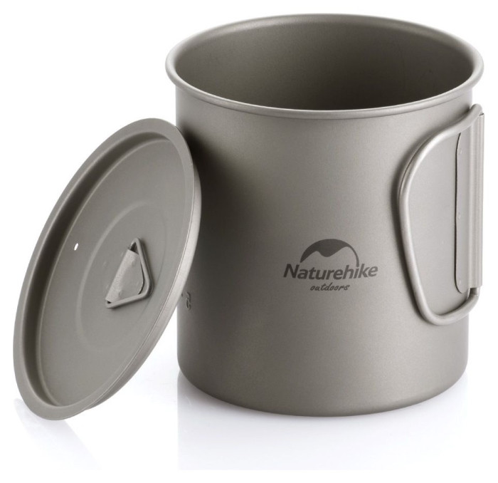 Кружка титанова з ручкою 300 мл Naturehike NH20CJ005, укр, укр