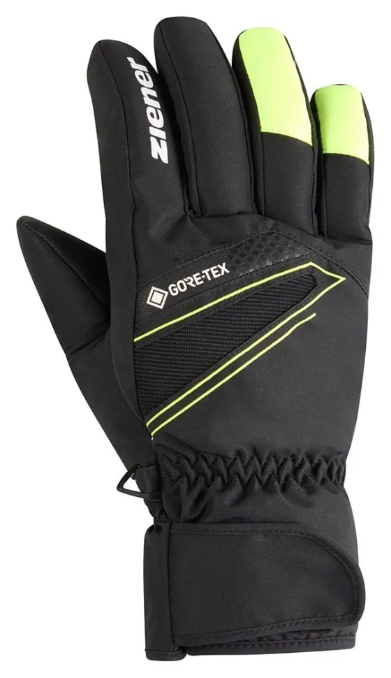 Ziener рукавички лижні Gunar GTX black-poison yellow 10 (10)