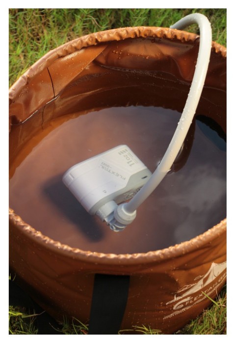 Душ портативний з насосом на акумуляторі Flextail Max Shower із чохлом, білий, укр, укр