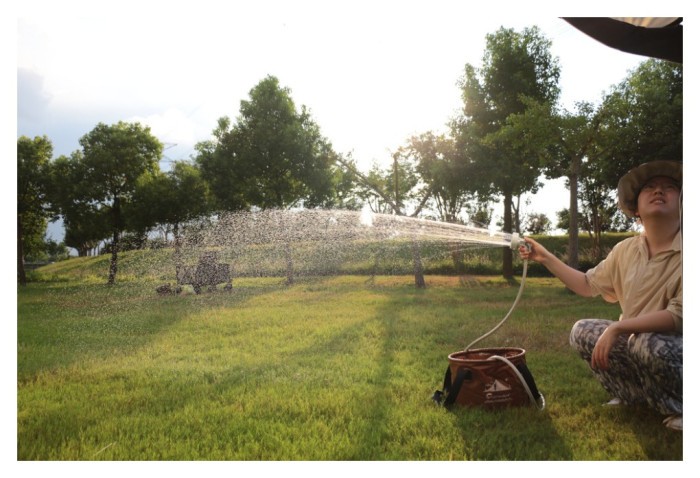 Душ портативний з насосом на акумуляторі Flextail Max Shower із чохлом, білий, укр, укр