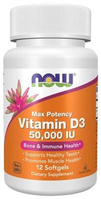 VIT D-3 50,000 IU - 12 sgels
