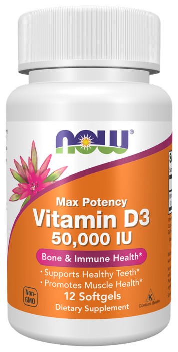 VIT D-3 50,000 IU - 12 sgels