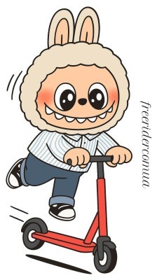 LaBuBu Go fRider наліпка (стікер)