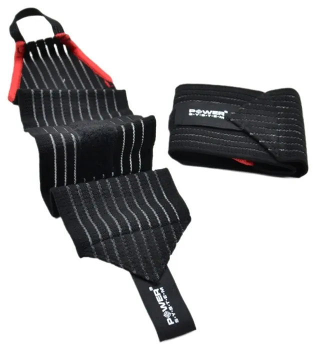 Кісткові бинти Power System PS-6000 Elastic Wrist Support Black/Red (пара)
