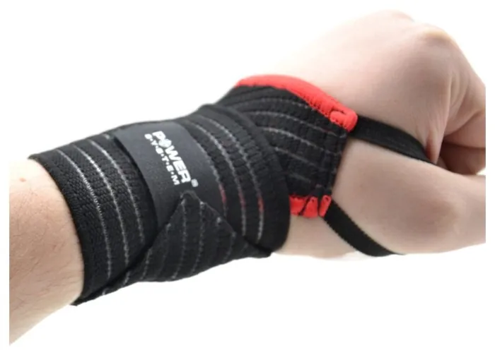 Кісткові бинти Power System PS-6000 Elastic Wrist Support Black/Red (пара)