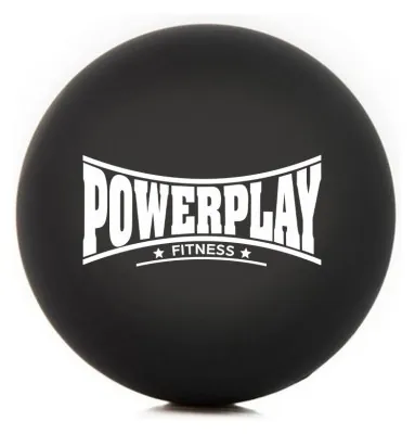 Массажний силіконовий м'яч PowerPlay PP-4354 Silicone Lacrosse Ball (6.3см.) Чорний