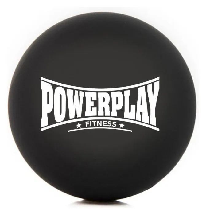 Массажний силіконовий м'яч PowerPlay PP-4354 Silicone Lacrosse Ball (6.3см.) Чорний