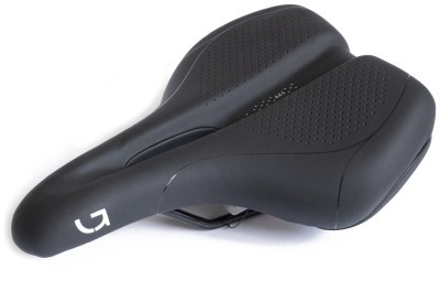 Седло Green Cycle Active Air 199, стальные рейлы, черное