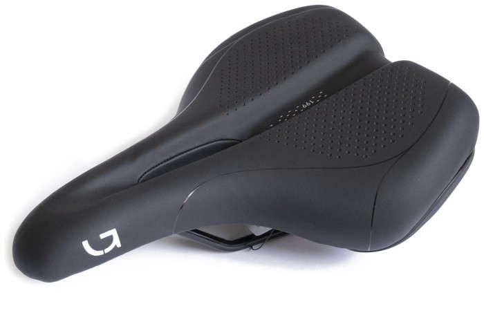 Седло Green Cycle Active Air 199, стальные рейлы, черное