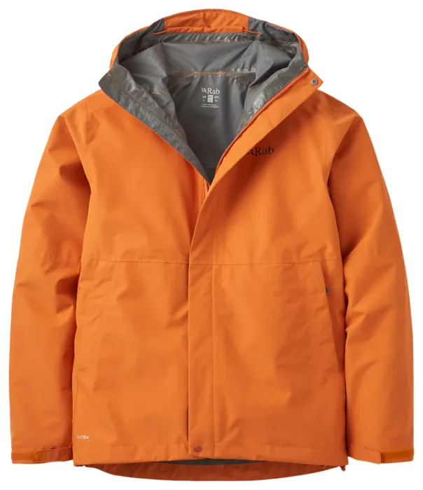 Мембранна куртка чоловіча Rab Downpour Jacket, Dark Melba