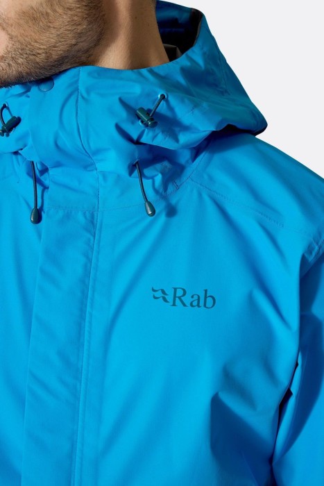 Мембранна куртка чоловіча Rab Downpour Jacket, Dark Melba