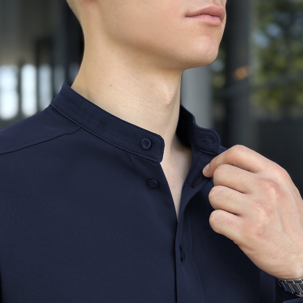 Темно-синя сорочка чоловіча Pobedov Legend, укр, укр