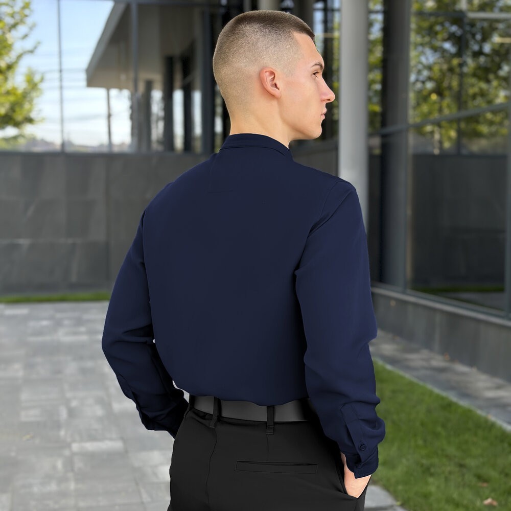 Темно-синя сорочка чоловіча Pobedov Legend, укр, укр