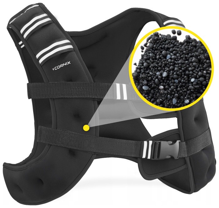 Жилет-утяжелитель для тренировок Cornix Weight Vest 3 кг XR-0342 Black