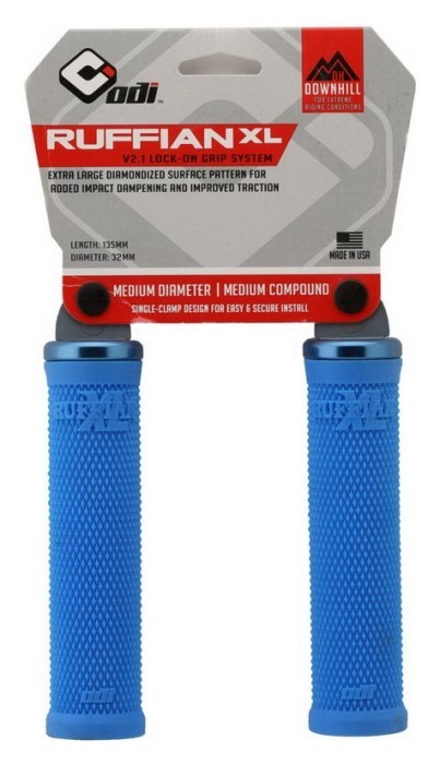 Грипси ODI Ruffian XL v2.1 Lock-On MTB 135mm Blue, укр, укр