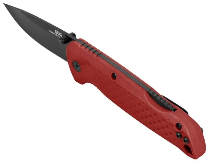 Розкладний ніж SOG Adventurer LB, Red/Black