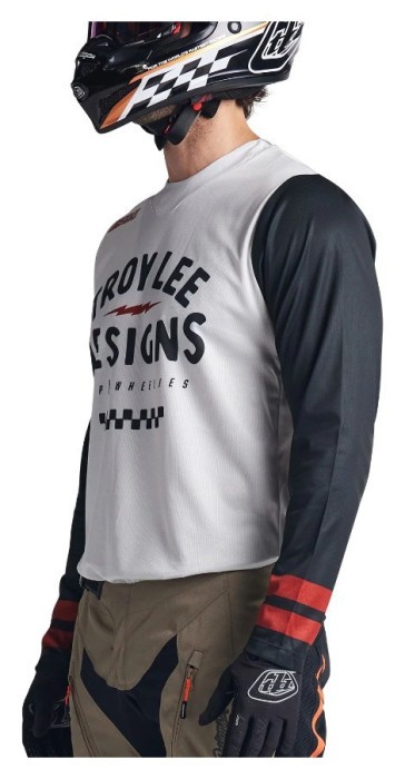 Мото джерсі TLD Scout GP Jersey RIDE ON [CHARCOAL/VINTAGE WHITE] M
