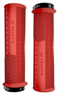 Грипсы Peaty's Monarch Grip Mushroom, Thin 30>32mm, Trail Comfort, Red