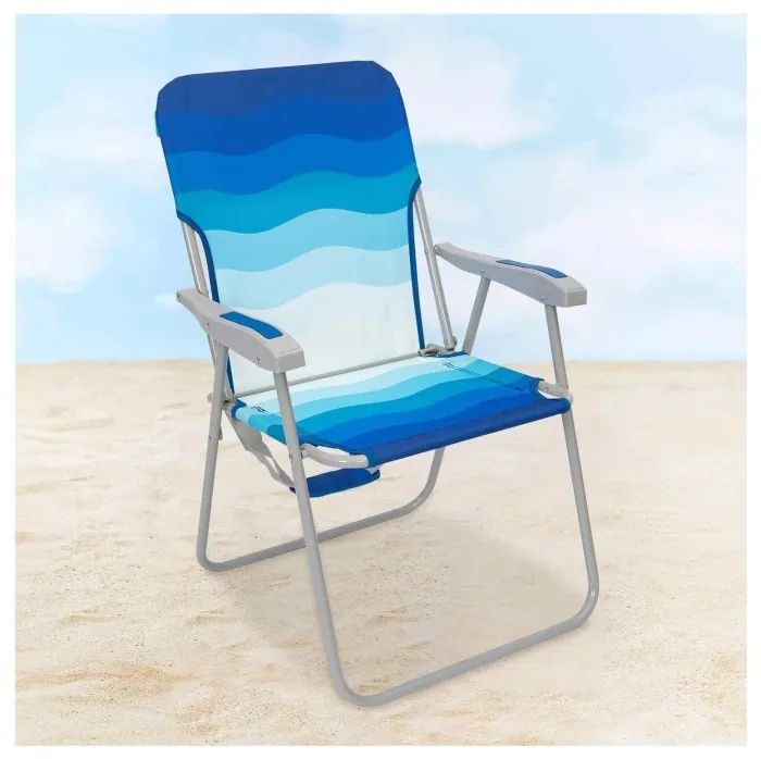 Складной пляжный стул Wejoy WF1901 dark blue/white