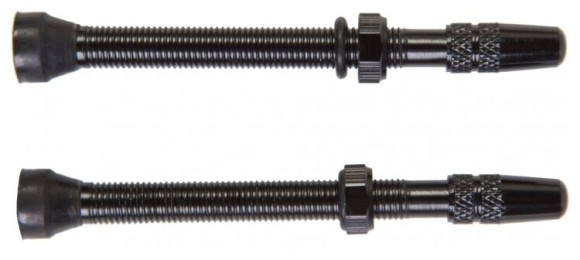 Ниппель 60 mm алюм. Deemount для бескамерного колеса FV (Presta) 2шт (черный)