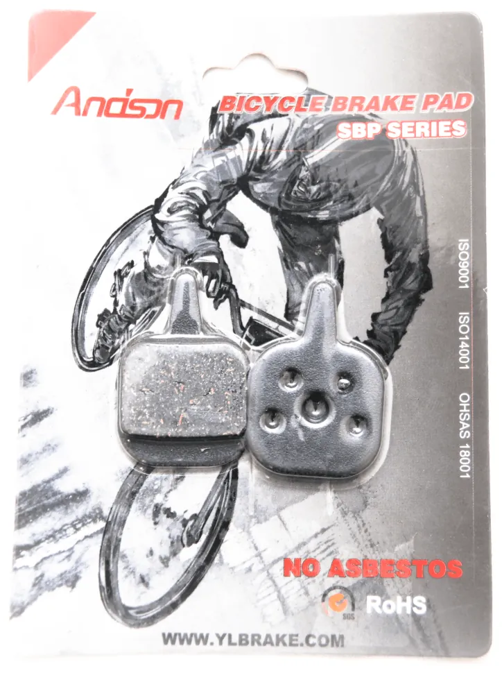 Гальмівні колодки диск. гальмо до-кт Andson (Tektro Aquila, Novela 2003, IO, Gemini 2003), YL-1023 (4289381)