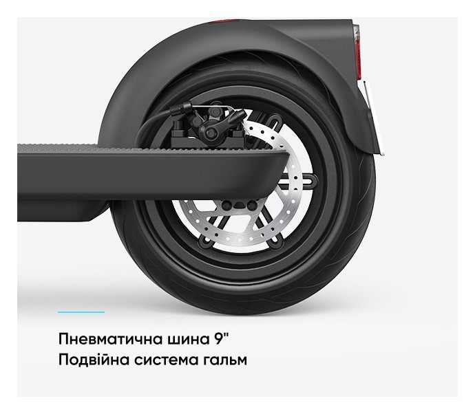 Електросамокат OKAI ES10-NEON Lite Black 9", 300(600)W, 7.8Ah, 30km, 25km\h, 20%, NFC, App,15kg