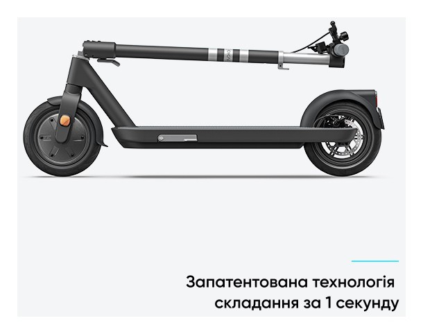 Електросамокат OKAI ES10-NEON Lite Black 9", 300(600)W, 7.8Ah, 30km, 25km\h, 20%, NFC, App,15kg